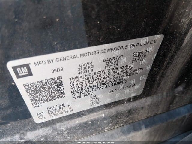 2018 GMC TERRAIN SLE 9