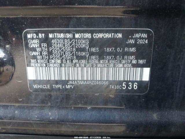 2024 MITSUBISHI ECLIPSE CROSS SE S-AWC/SEL S-AWC 9
