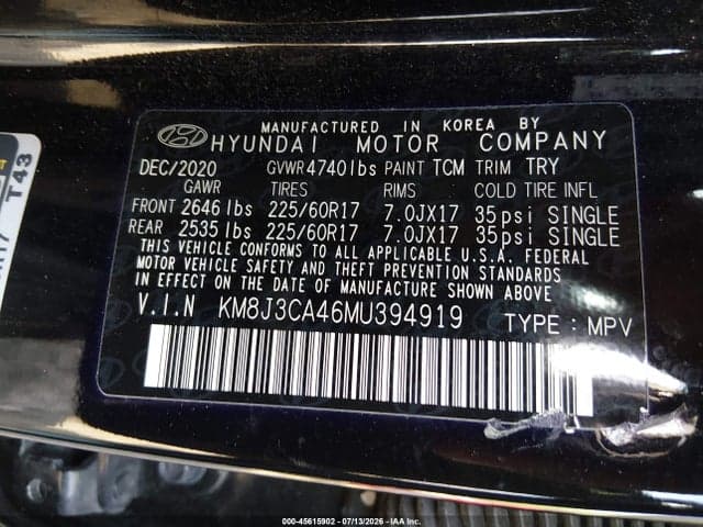 2021 HYUNDAI TUCSON VALUE 9