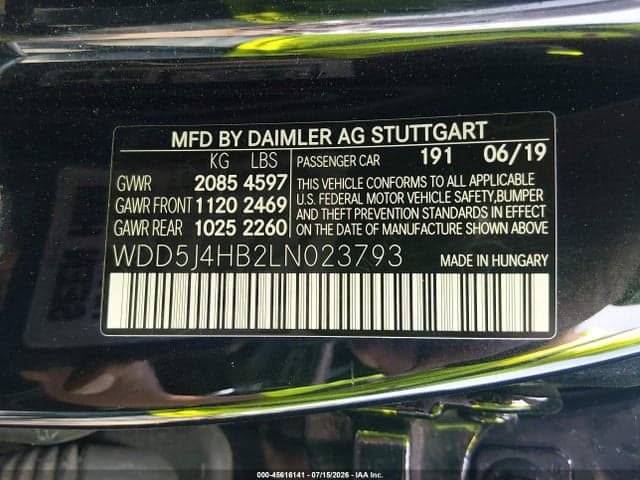 2020 MERCEDES-BENZ CLA 250 4MATIC 9