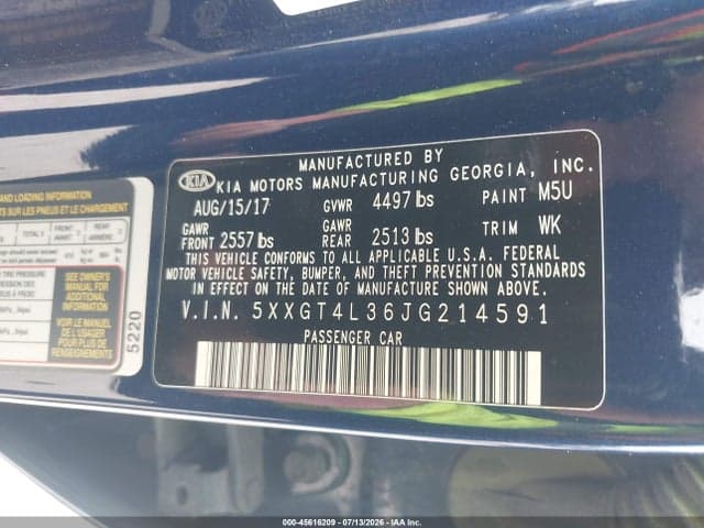 2018 KIA OPTIMA S 9