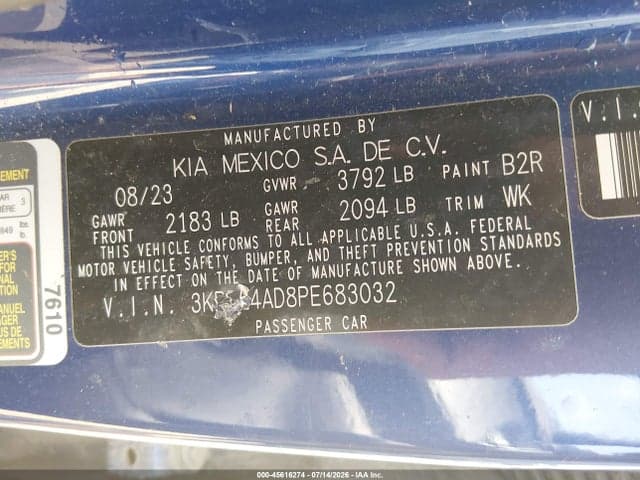 2023 KIA FORTE LXS 9