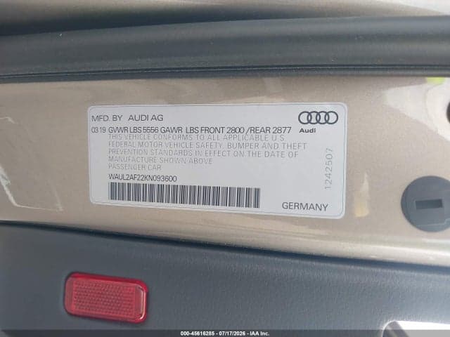 2019 AUDI A6 55 PREMIUM 9