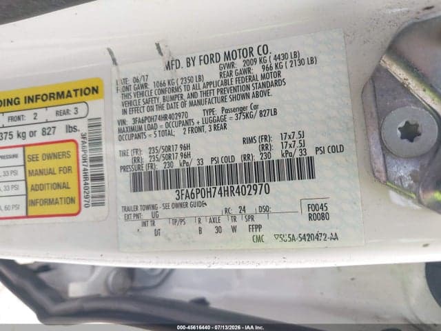 2017 FORD FUSION SE 9