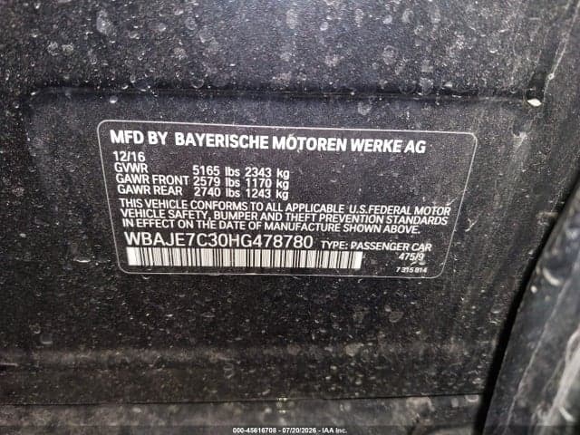 2017 BMW 540I XDRIVE 9