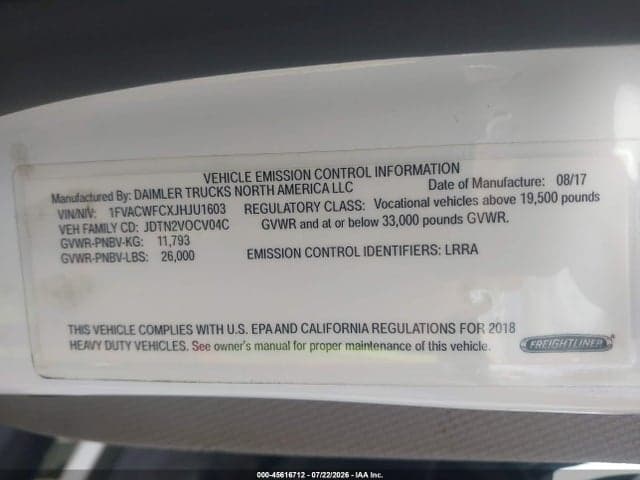 2018 FREIGHTLINER M2 106 8