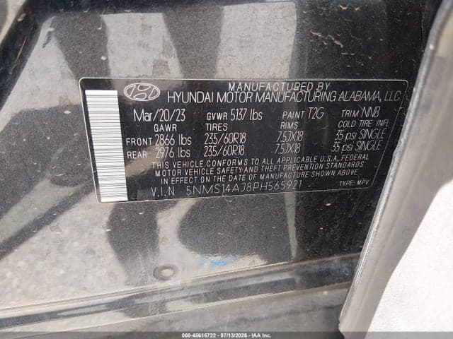 2023 HYUNDAI SANTA FE SE 9