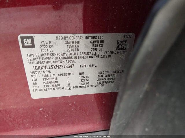 2017 GMC ACADIA SLE-2 9
