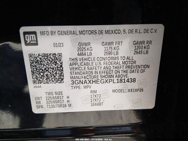2023 CHEVROLET EQUINOX FWD LS 9