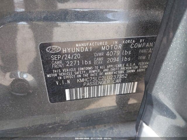 2020 HYUNDAI IONIQ HYBRID SE 9