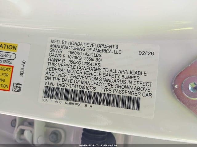2026 HONDA ACCORD SE 9