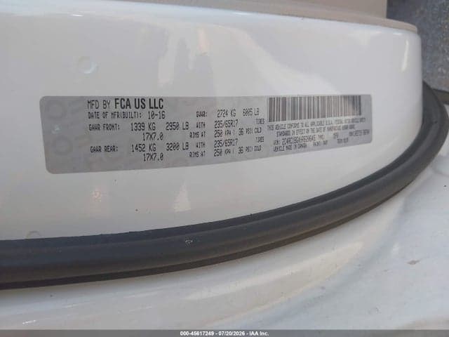 2017 CHRYSLER PACIFICA TOURING-L 9