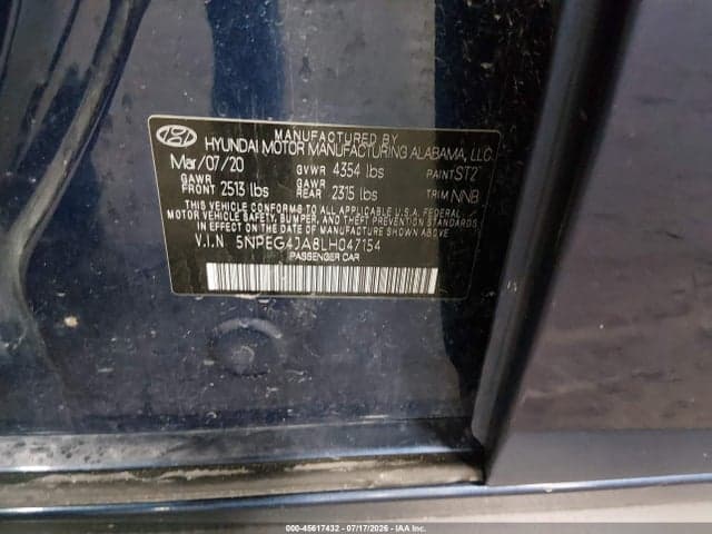 2020 HYUNDAI SONATA SE 9