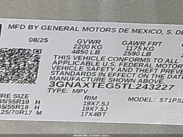 2026 CHEVROLET EQUINOX AWD RS 9