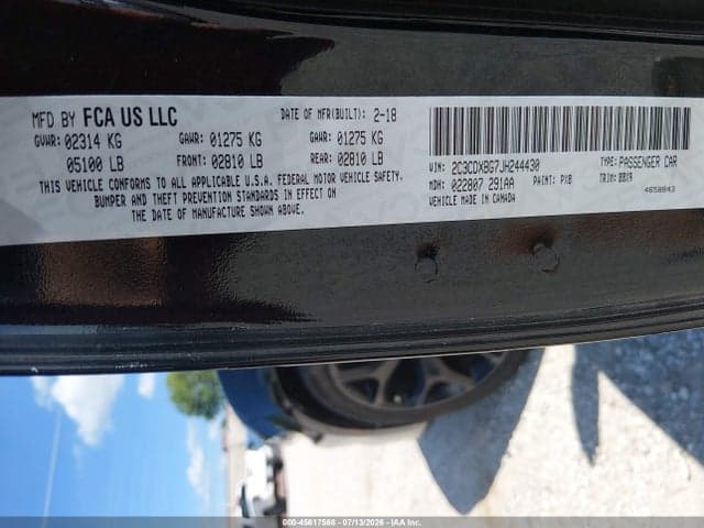 2018 DODGE CHARGER SXT RWD 9