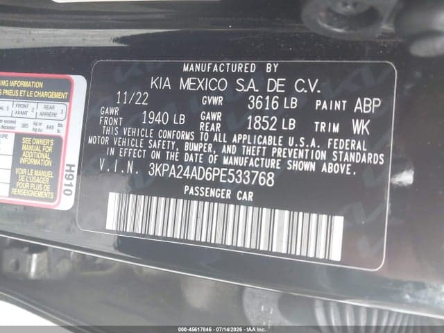 2023 KIA RIO LX 9