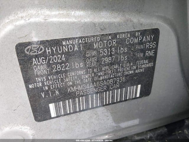 2025 HYUNDAI IONIQ 6 SEL 9
