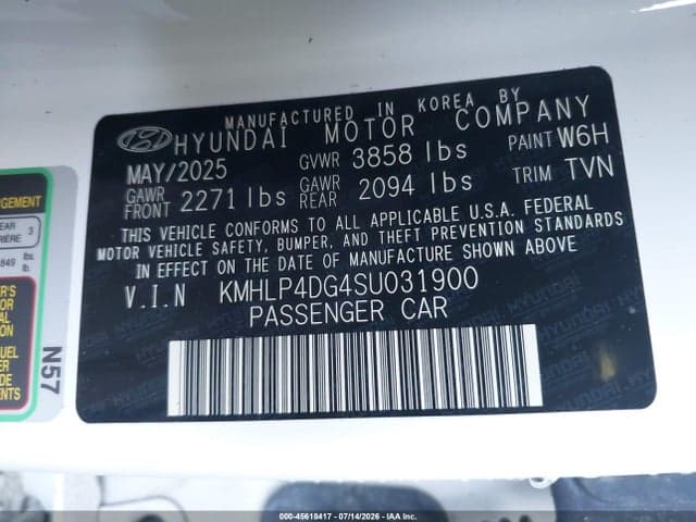 2025 HYUNDAI ELANTRA LIMITED 9