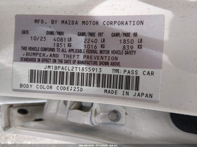 2026 MAZDA MAZDA3 2.5 S PREFERRED 9