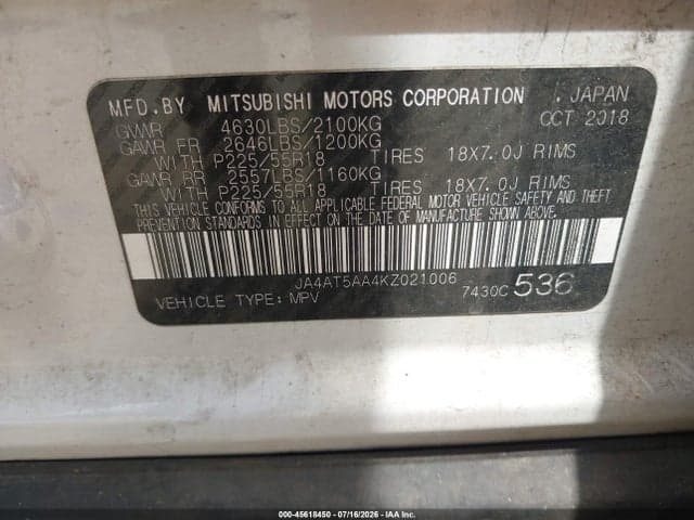 2019 MITSUBISHI ECLIPSE CROSS SEL 9