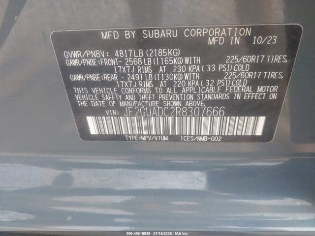 2024 SUBARU CROSSTREK PREMIUM 9