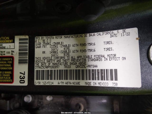 2023 TOYOTA TACOMA SR5 V6 9