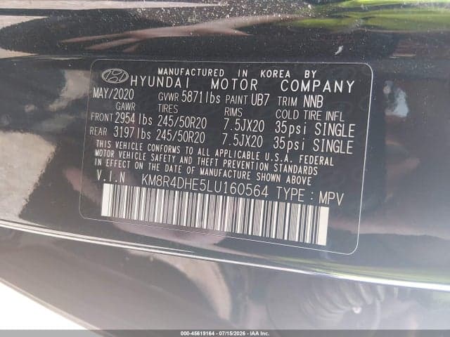 2020 HYUNDAI PALISADE SEL 9