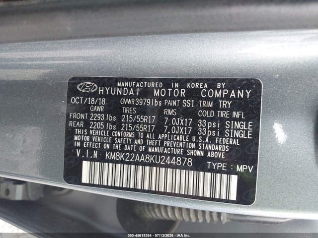 2019 HYUNDAI KONA SEL 9