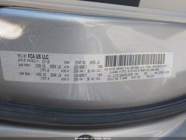 2019 CHRYSLER PACIFICA TOURING L 9