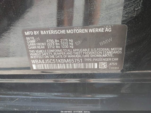 2019 BMW 440I GRAN COUPE 9