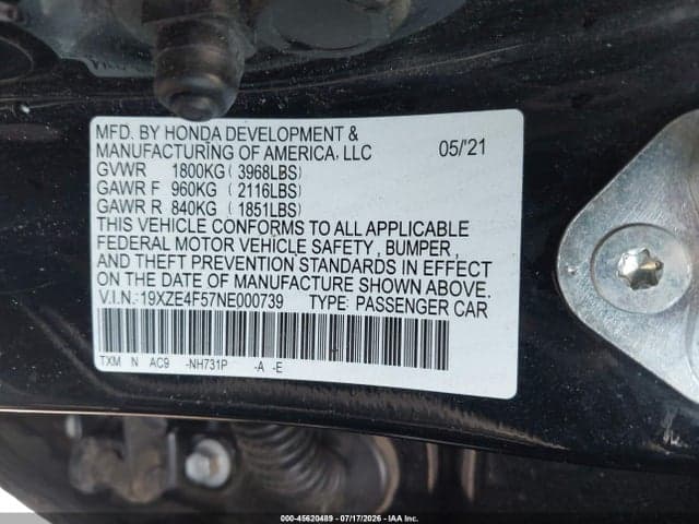 2022 HONDA INSIGHT EX 9