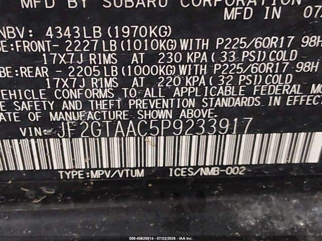 2023 SUBARU CROSSTREK 9