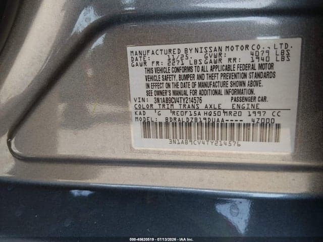 2026 NISSAN SENTRA SV 9