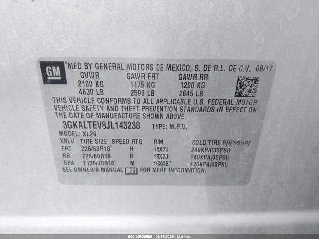 2018 GMC TERRAIN SLE 9