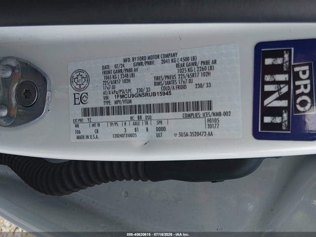 2024 FORD ESCAPE ACTIVE 9