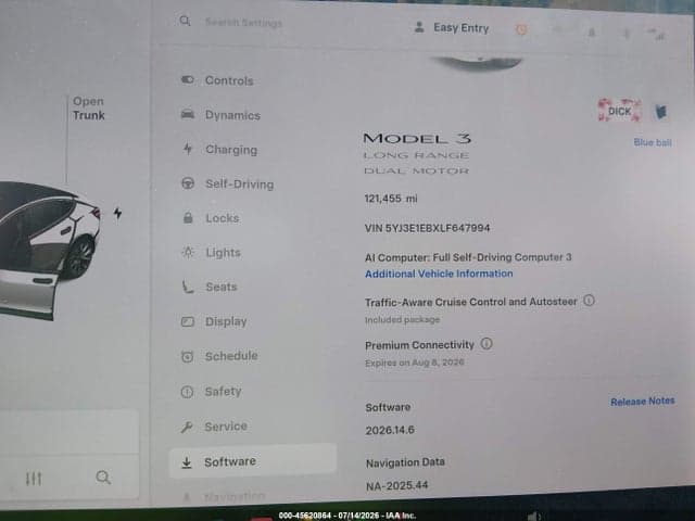 2020 TESLA MODEL 3 LONG RANGE DUAL MOTOR ALL-WHEEL DRIVE 7