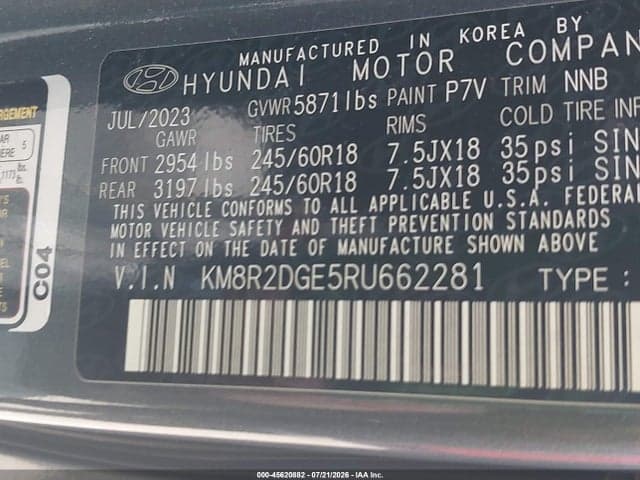 2024 HYUNDAI PALISADE SEL 9