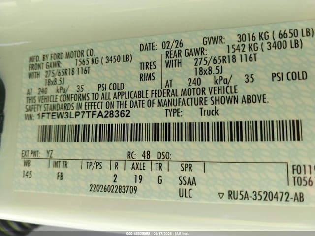 2026 FORD F150 XLT 9