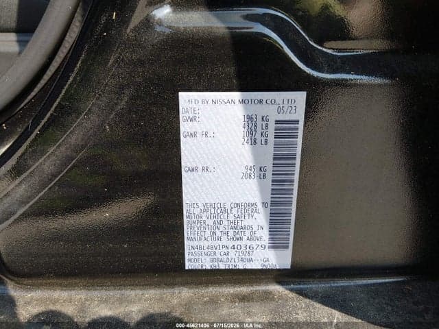 2023 NISSAN ALTIMA S FWD 9