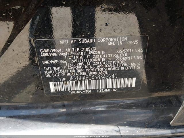 2025 SUBARU CROSSTREK 9