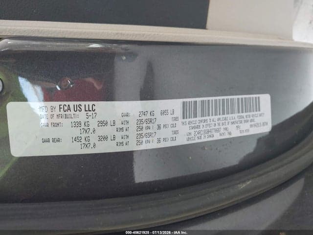 2017 CHRYSLER PACIFICA TOURING PLUS 9