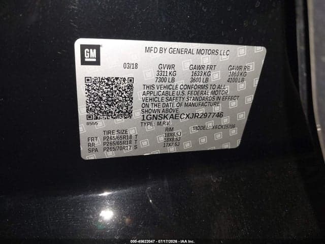 2018 CHEVROLET TAHOE LS 9