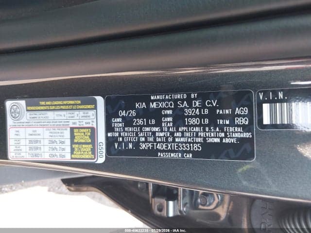2026 KIA K4 LXS 9