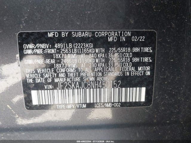2022 SUBARU FORESTER SPORT 9