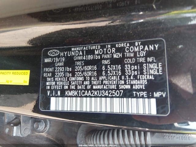 2019 HYUNDAI KONA SE 9