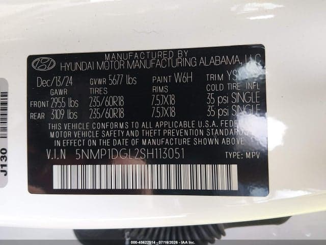 2025 HYUNDAI SANTA FE SE 9