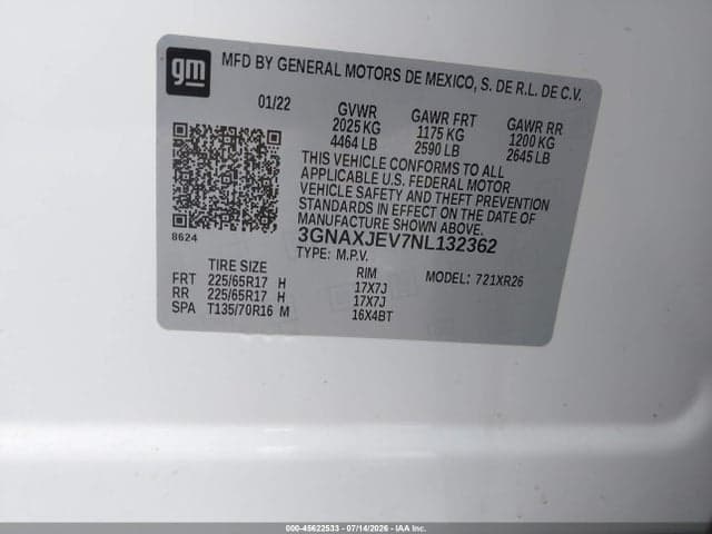 2022 CHEVROLET EQUINOX FWD 2FL 9