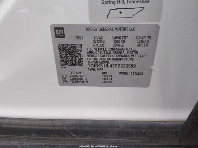 2023 GMC ACADIA AWD SLT 9