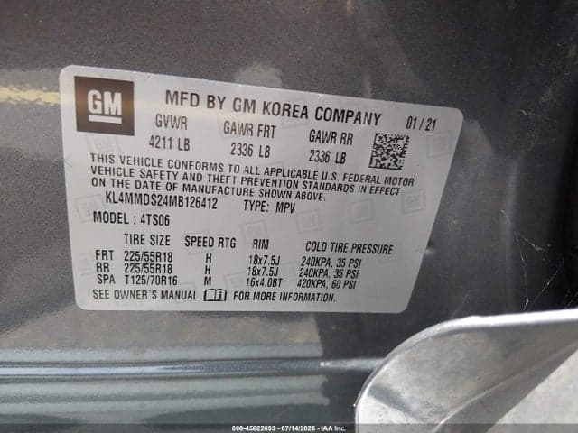 2021 BUICK ENCORE GX FWD SELECT 9