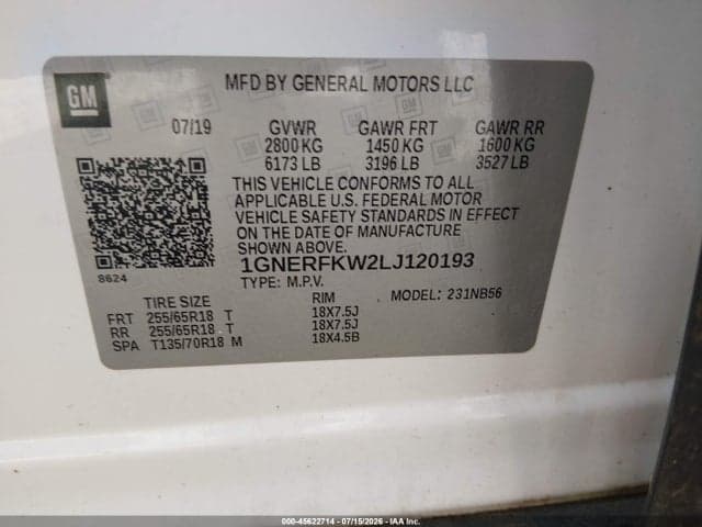 2020 CHEVROLET TRAVERSE FWD LS 9